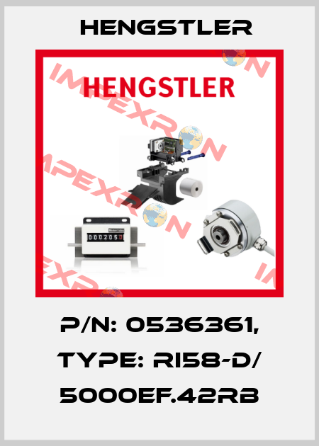 p/n: 0536361, Type: RI58-D/ 5000EF.42RB Hengstler
