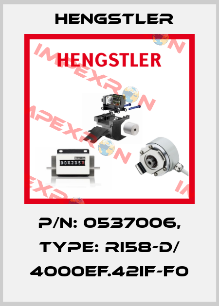 p/n: 0537006, Type: RI58-D/ 4000EF.42IF-F0 Hengstler