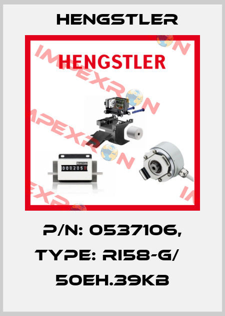 p/n: 0537106, Type: RI58-G/   50EH.39KB Hengstler