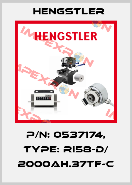 p/n: 0537174, Type: RI58-D/ 2000AH.37TF-C Hengstler