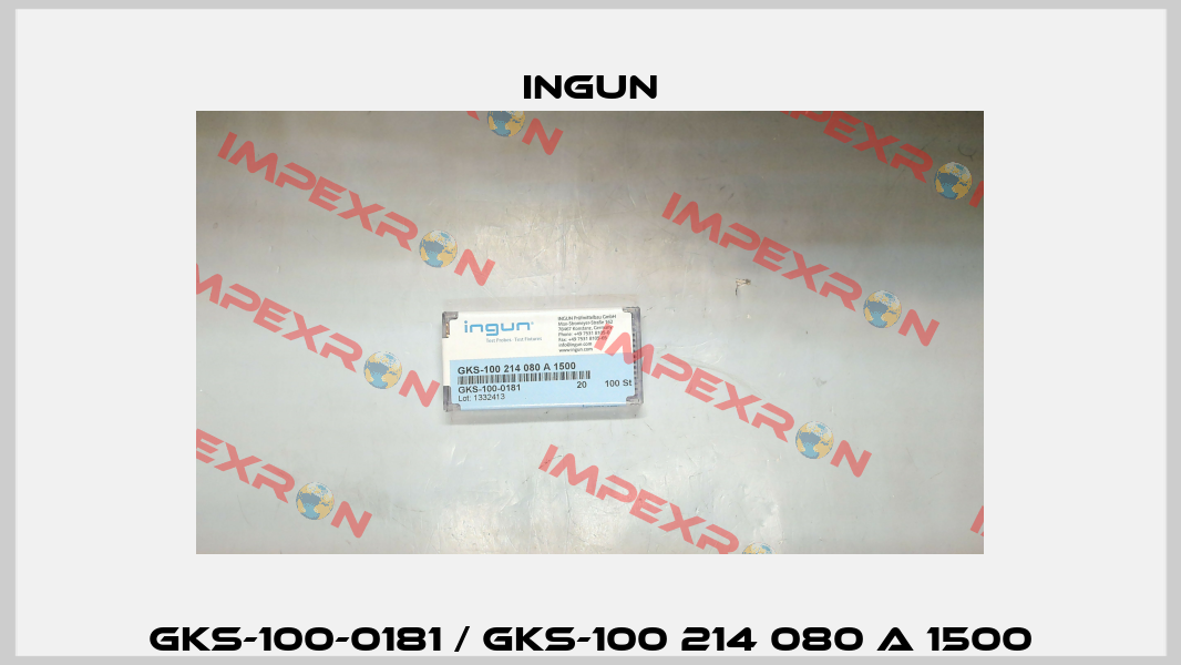 GKS-100-0181 / GKS-100 214 080 A 1500 Ingun
