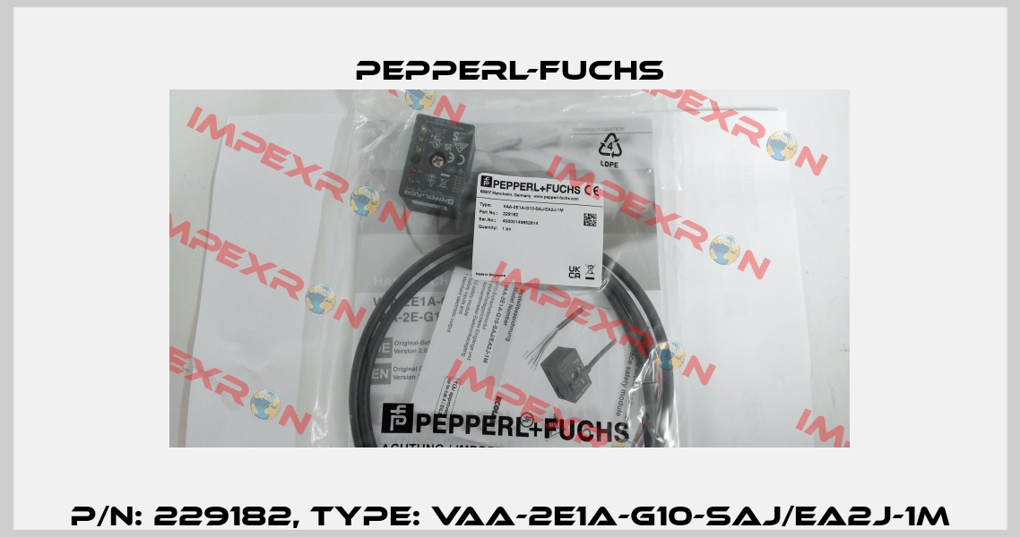 p/n: 229182, Type: VAA-2E1A-G10-SAJ/EA2J-1M Pepperl-Fuchs