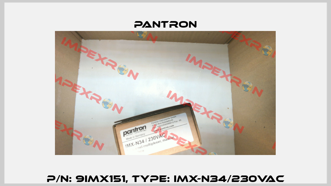 p/n: 9IMX151, Type: IMX-N34/230VAC Pantron