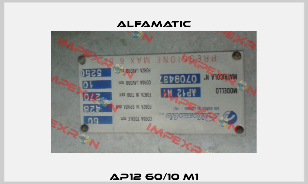 AP12 60/10 M1 Alfamatic