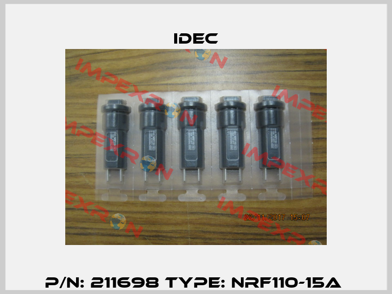 P/N: 211698 Type: NRF110-15A  Idec