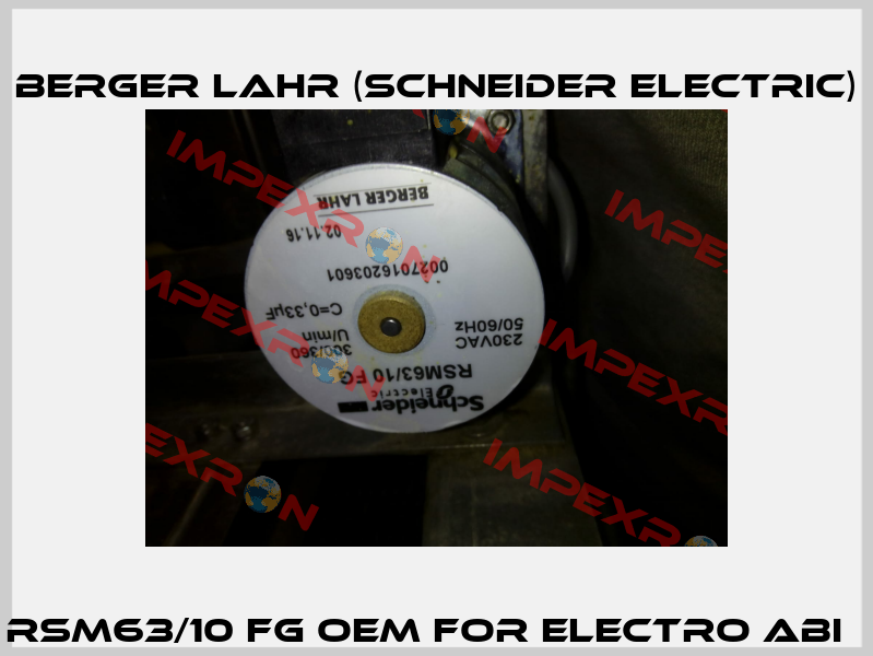 RSM63/10 FG OEM for Electro ABI   Berger Lahr (Schneider Electric)