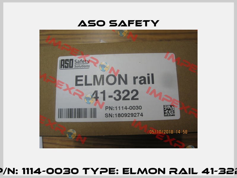 P/N: 1114-0030 Type: ELMON rail 41-322 ASO SAFETY