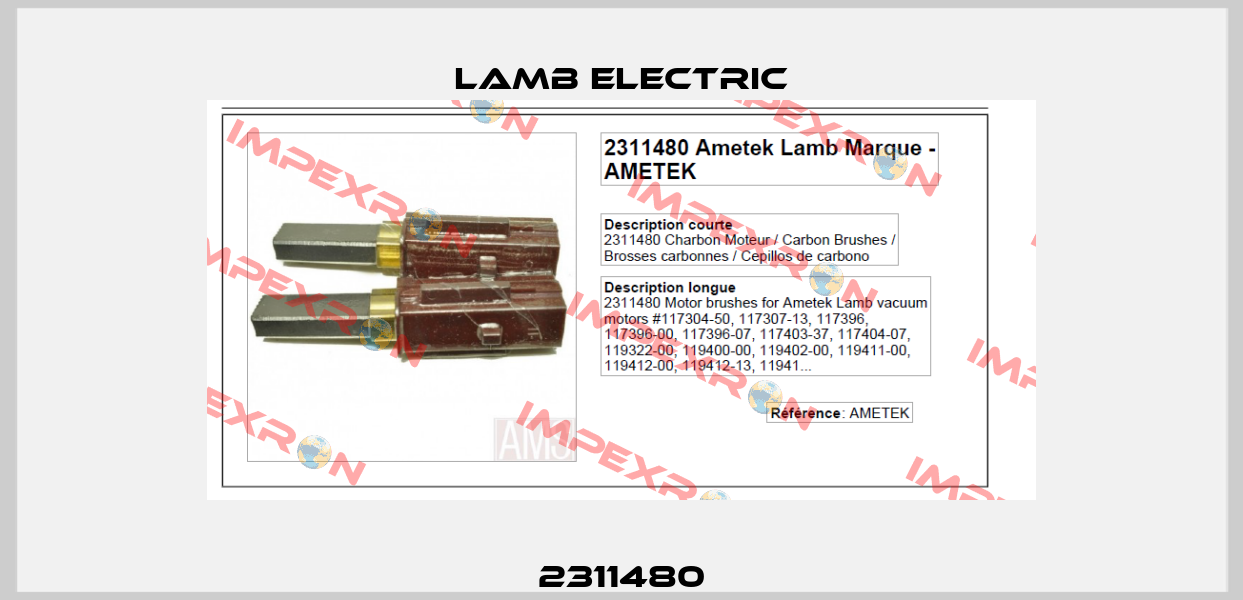 2311480 Lamb Electric