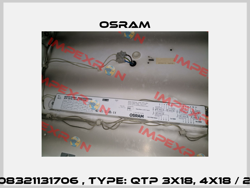 P/N: 4008321131706 , Type: QTP 3x18, 4x18 / 230-240 Osram