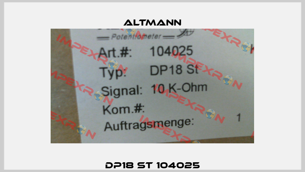 DP18 St 104025 ALTMANN