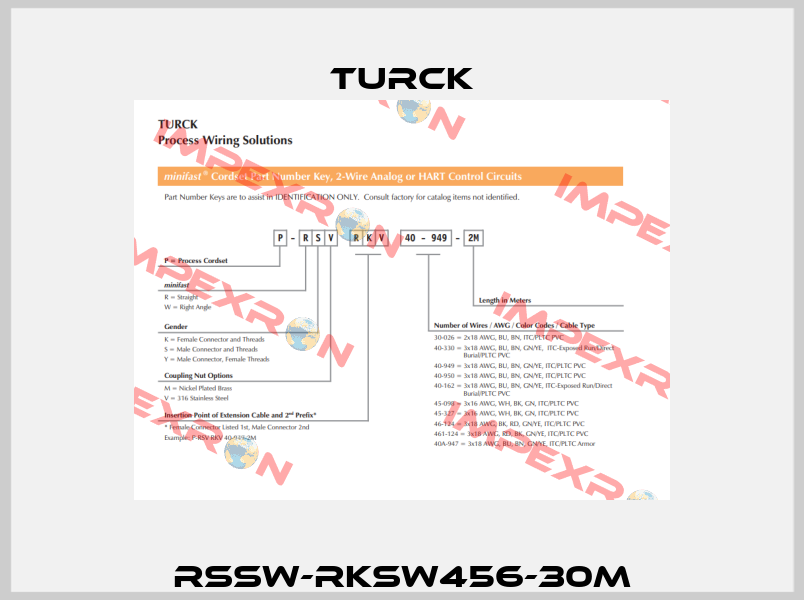 RSSW-RKSW456-30M Turck