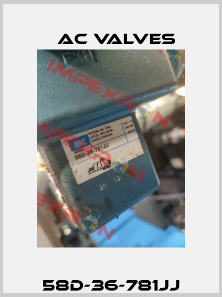 58D-36-781JJ МAC Valves