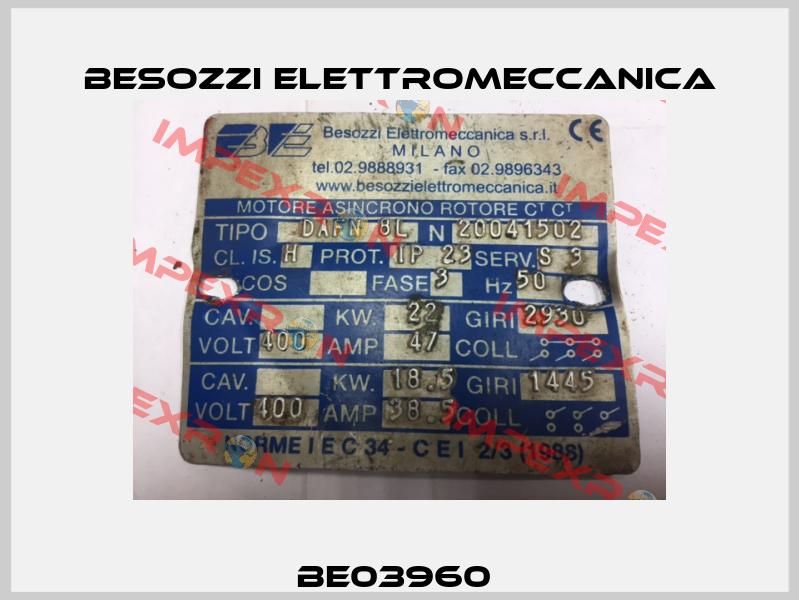 BE03960  Besozzi Elettromeccanica