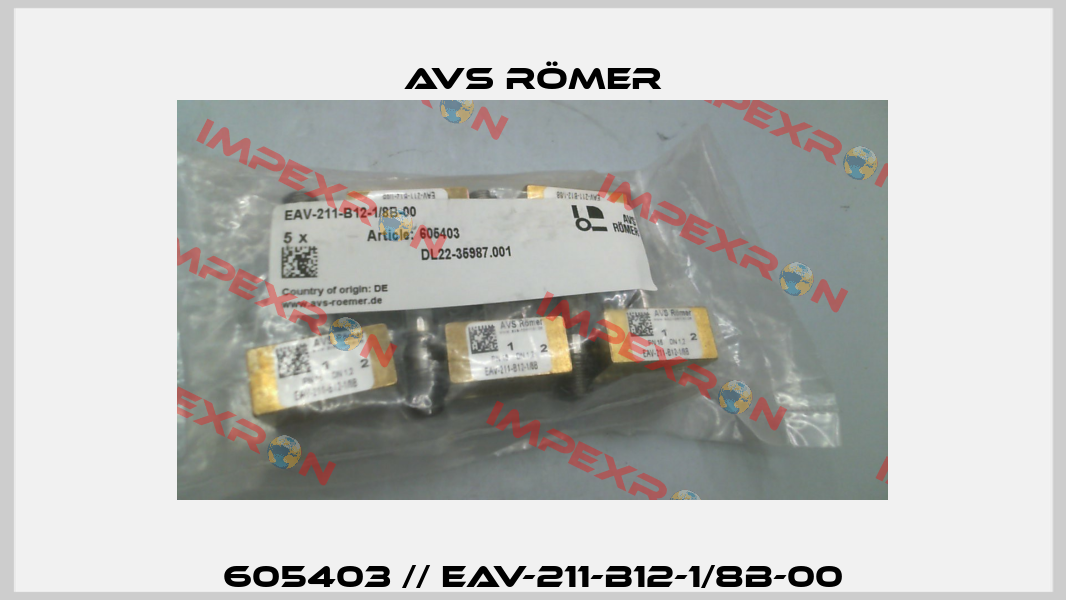 605403 // EAV-211-B12-1/8B-00 Avs Römer