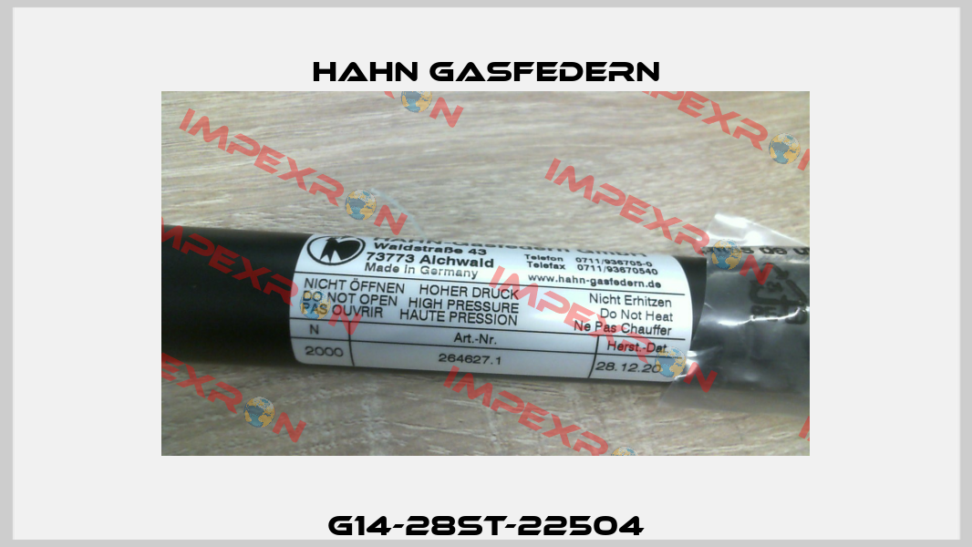 G14-28ST-22504 Hahn Gasfedern
