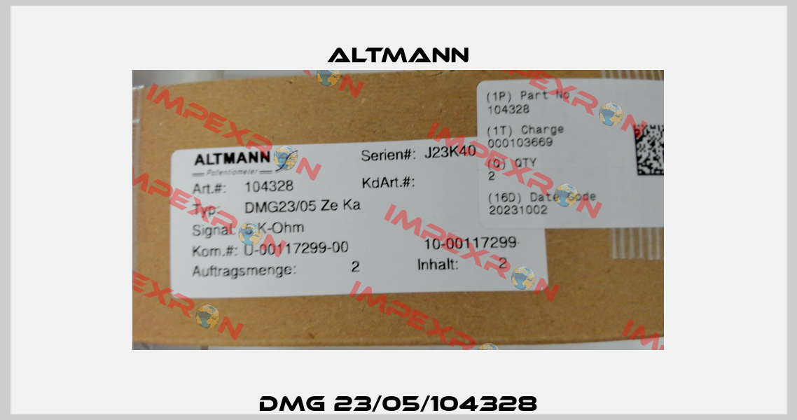 DMG 23/05/104328 ALTMANN